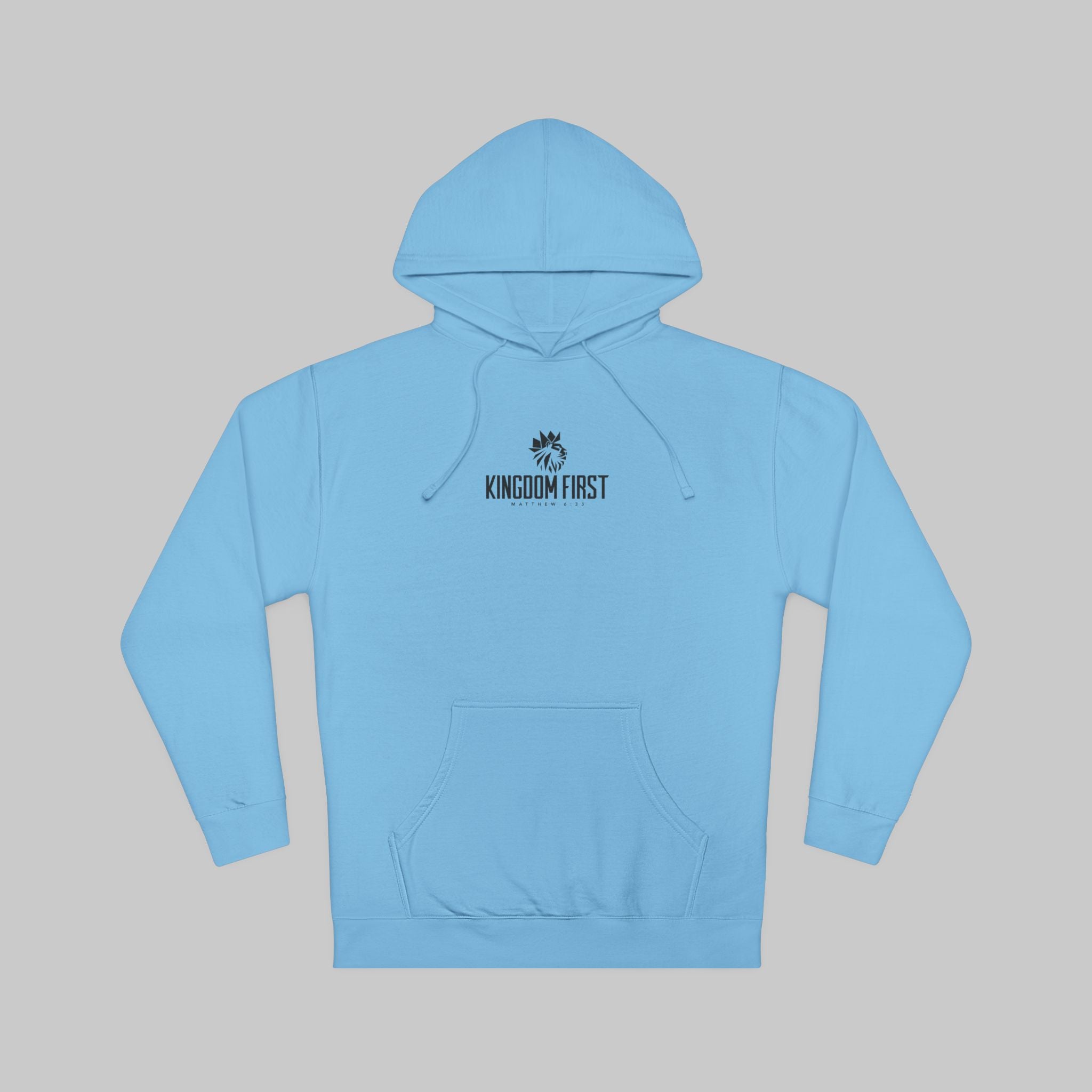 Kingdom First Hoodie — Minimal Faith-Inspired Hooded Sweatshirt