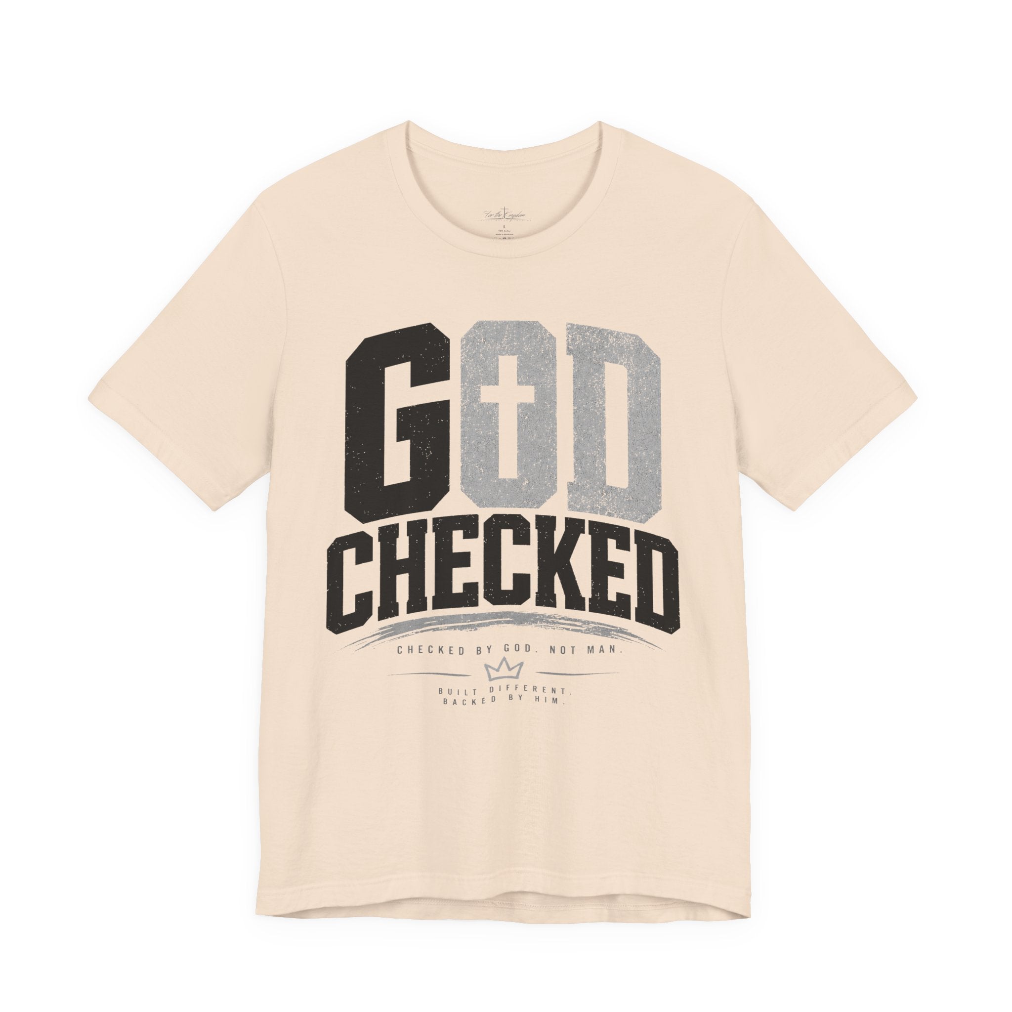 Copy of God Checked T-Shirt — Christian Faith Graphic Tee