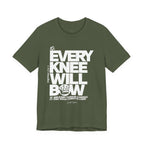 Every Knee Will Bow Light Palette Tee — Christian Faith Graphic T-Shirt