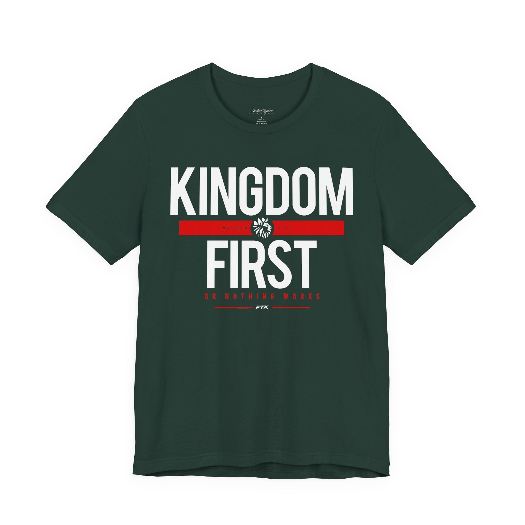 Kingdom First T-Shirt — Faith-Based Inspirational Tee