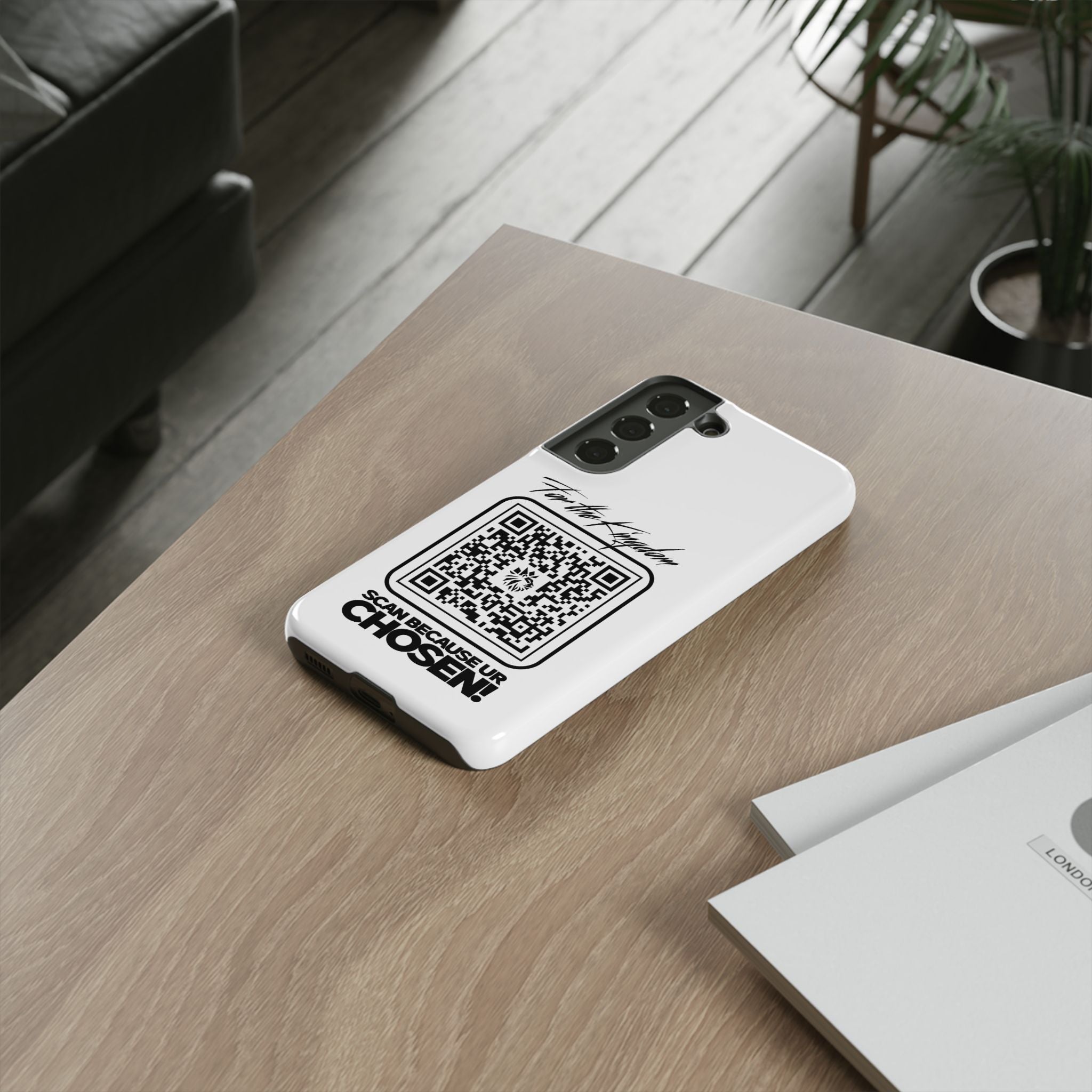 Phone Case — “For the Kingdom” QR Design: Scan Because Ur Chosen