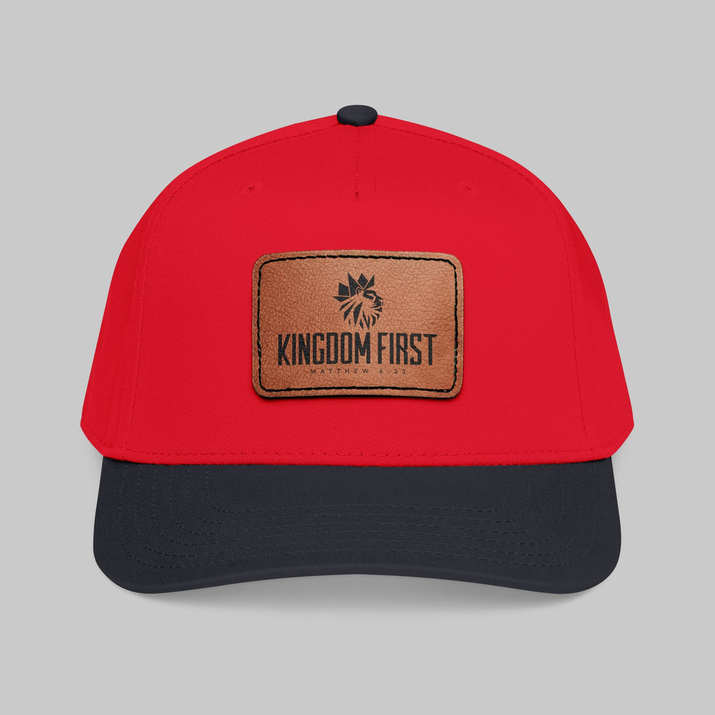 Kingdom First Leather Patch Baseball Cap