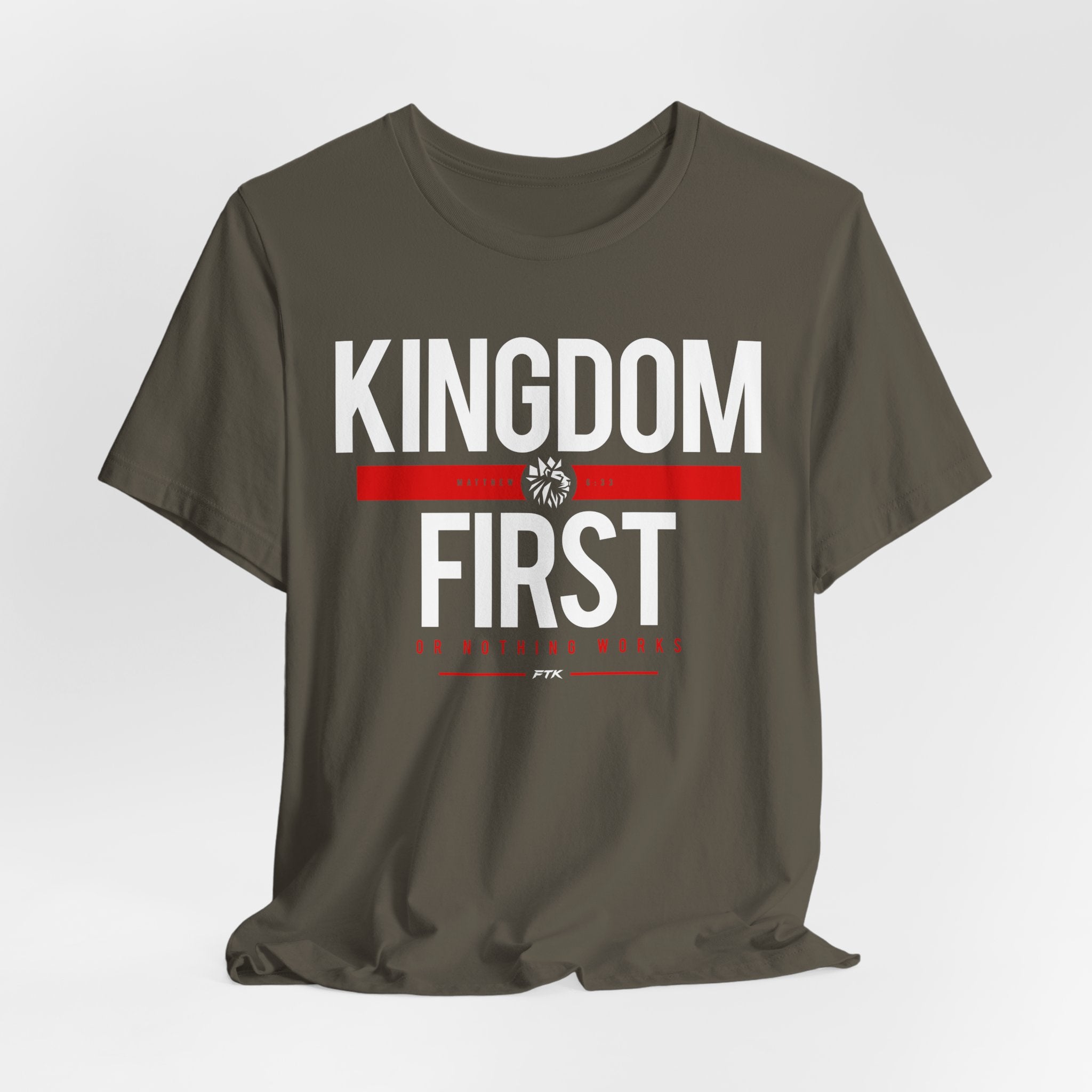 Kingdom First T-Shirt — Faith-Based Inspirational Tee