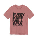 Every Knee Will Bow Dark Palette Tee — Christian Faith Graphic T-Shirt