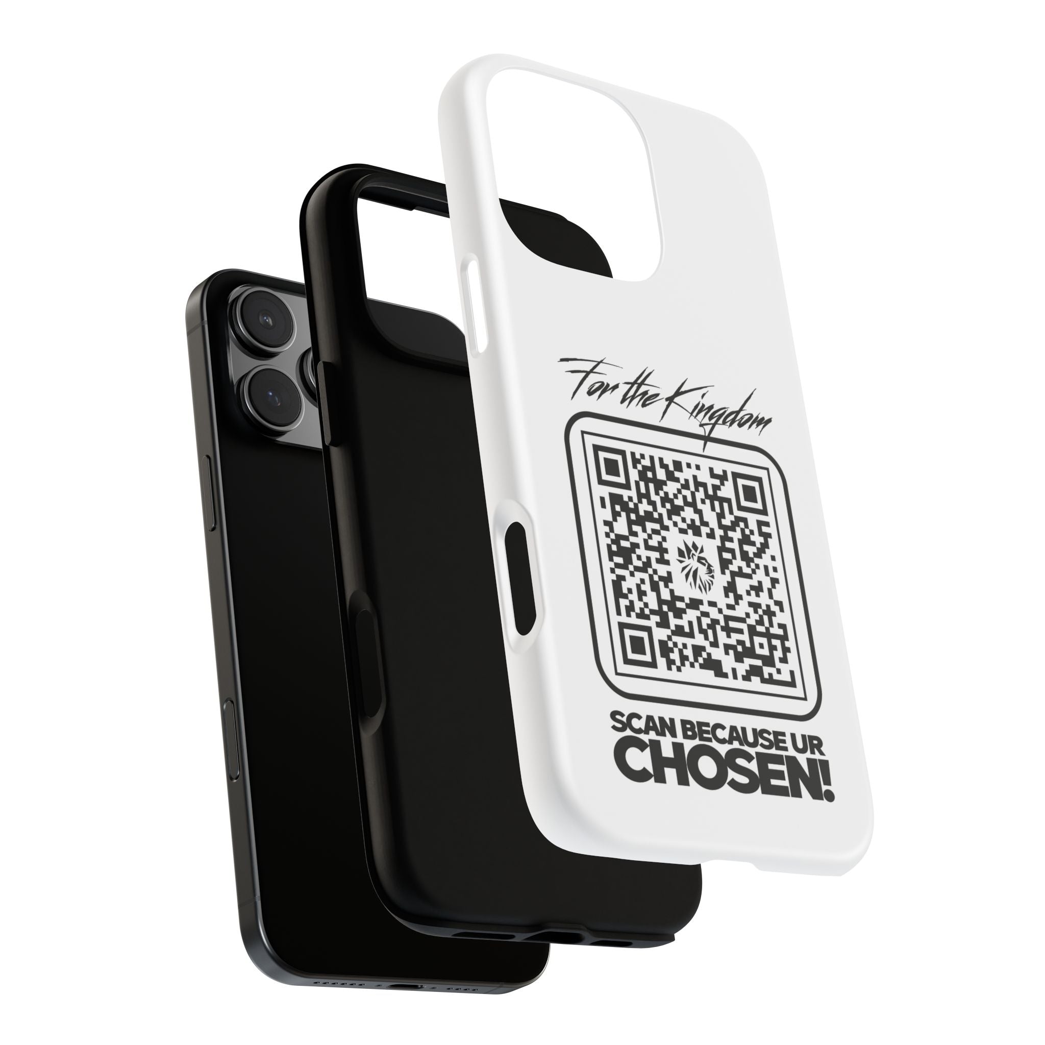 Phone Case — “For the Kingdom” QR Design: Scan Because Ur Chosen