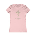 He Is Risen FTK1 Floral Cross Women's Tee