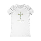 He Is Risen FTK1 Floral Cross Women's Tee