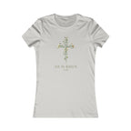 He Is Risen FTK1 Floral Cross Women's Tee