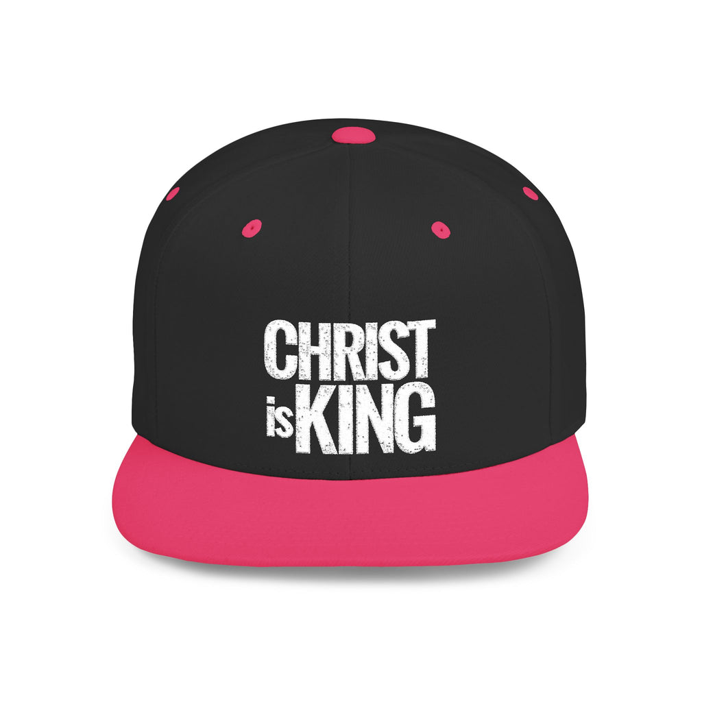 Copy of Christ is King — Flat Bill Snapback Hat — Bold Faith Statement Cap