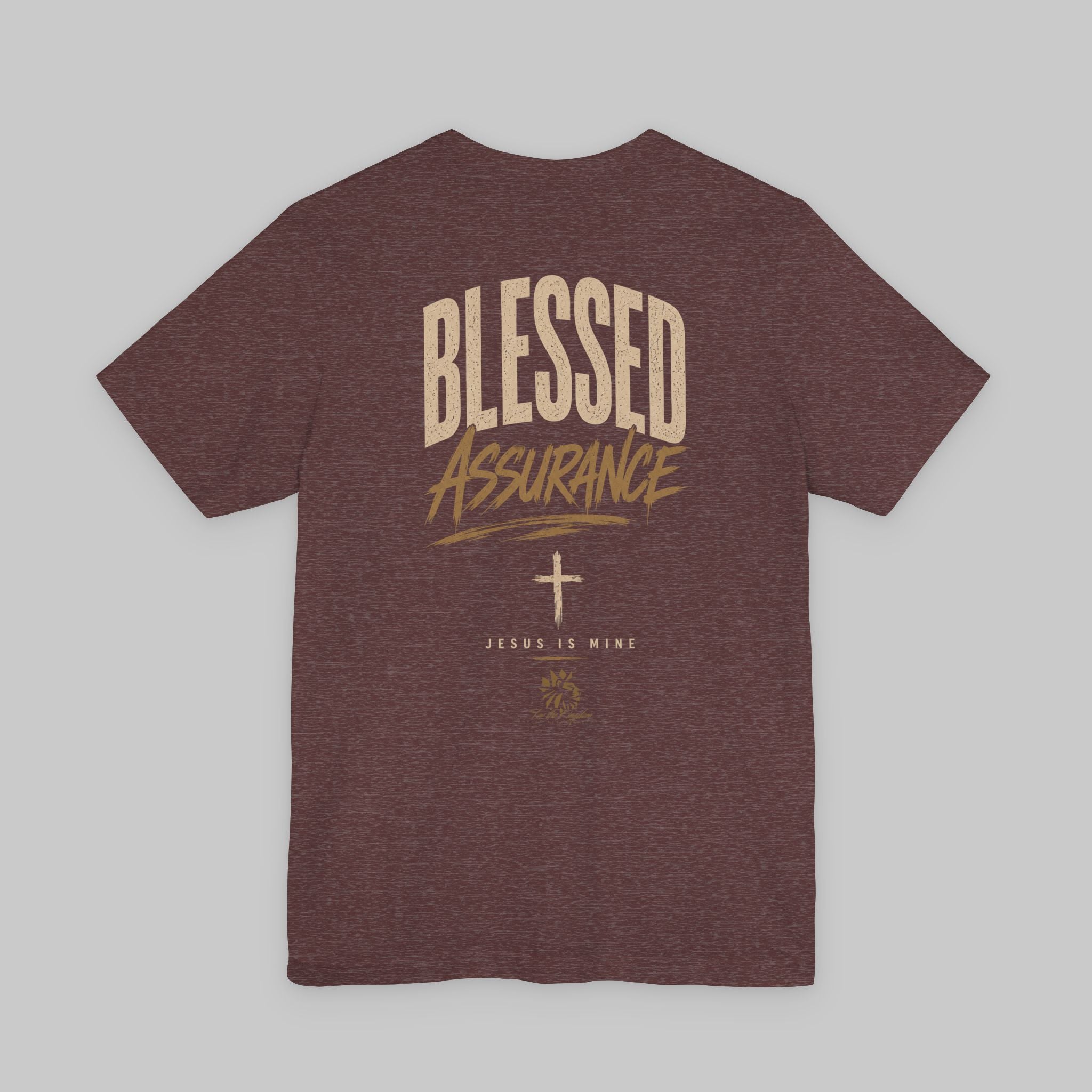 Blessed Assurance Tee — Christian Cross T‑Shirt ("Blessed Assurance" back print)