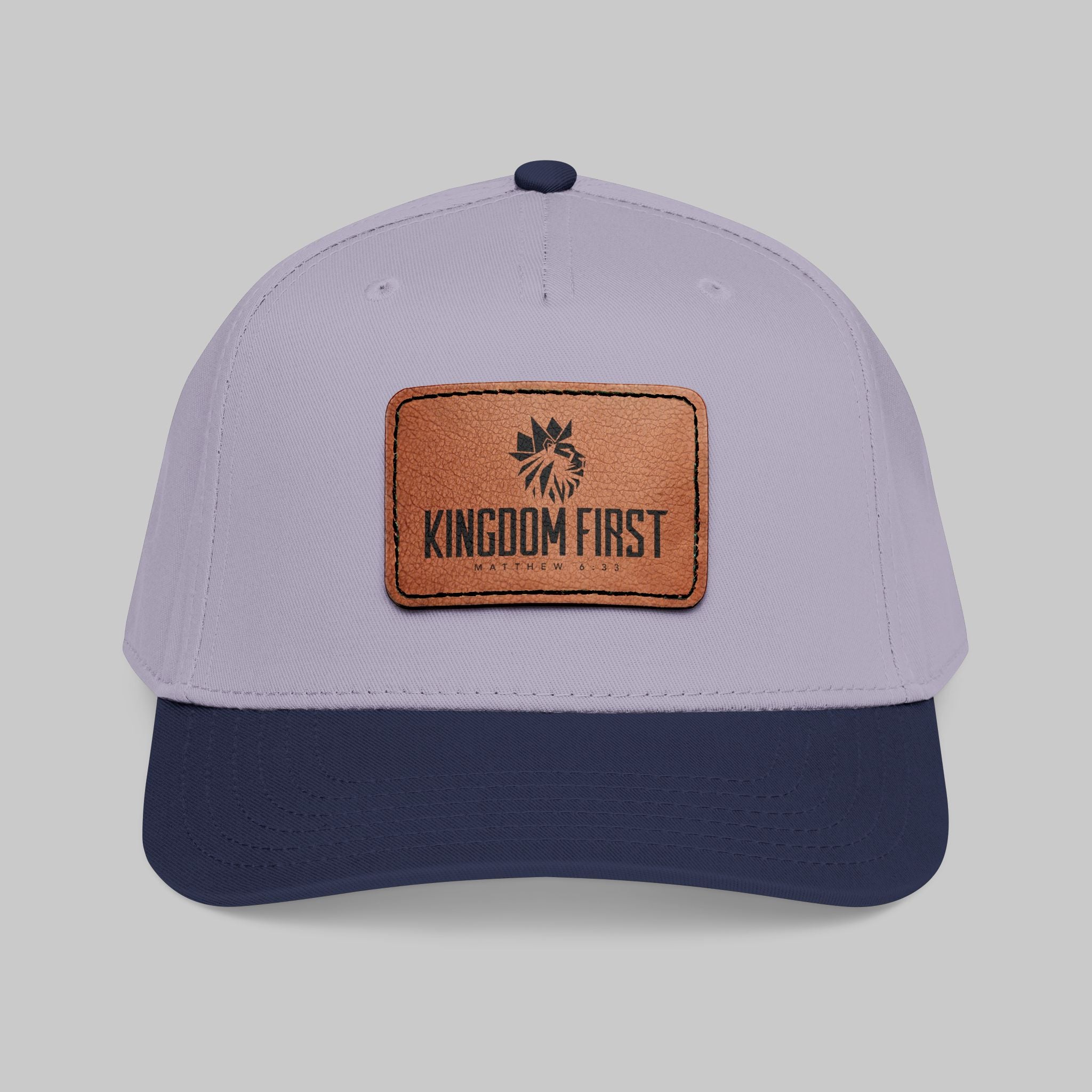 Kingdom First Leather Patch Baseball Cap
