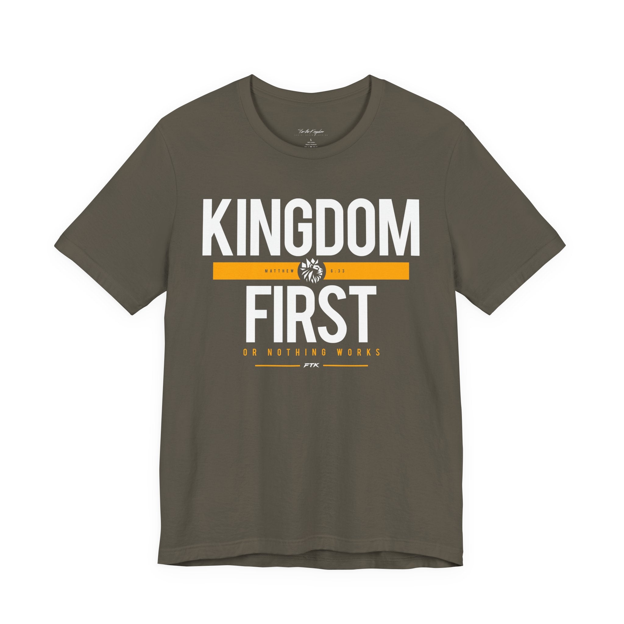 Kingdom First T-Shirt — Faith-Based Inspirational Tee