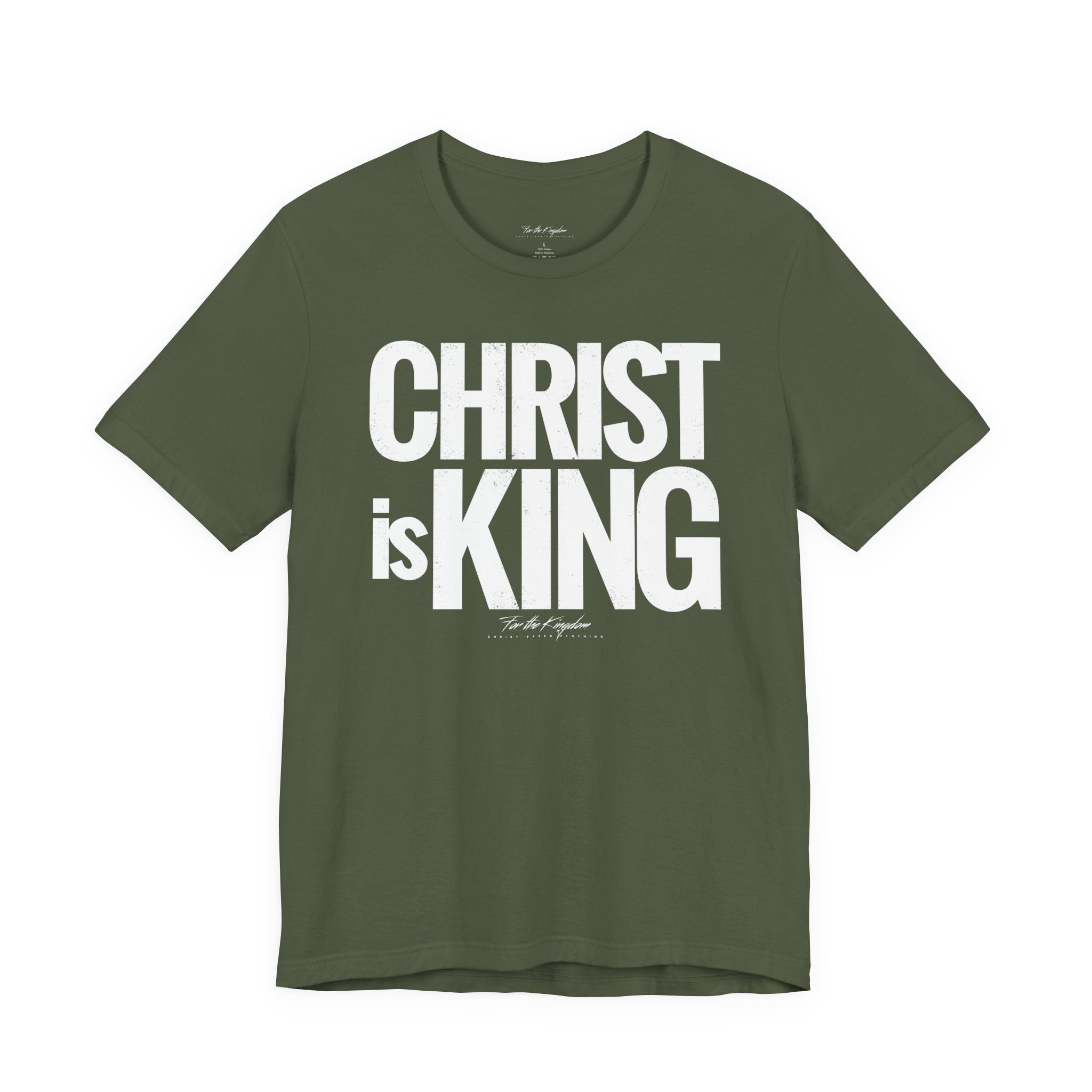 Christ Is King - Distressed Bold Faith T-Shirt