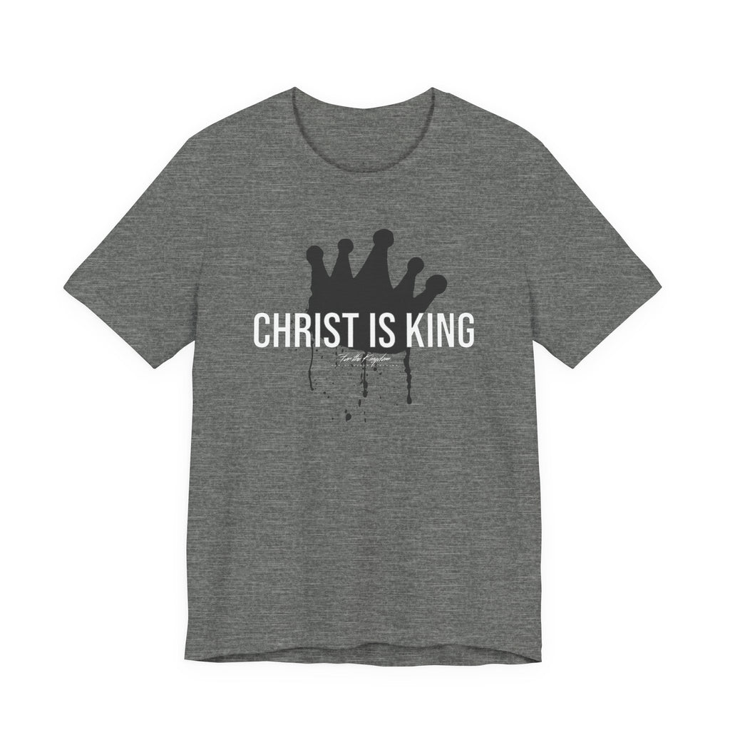 Christ Is King Crown Light Pallete Tee — Christian Faith Shirt