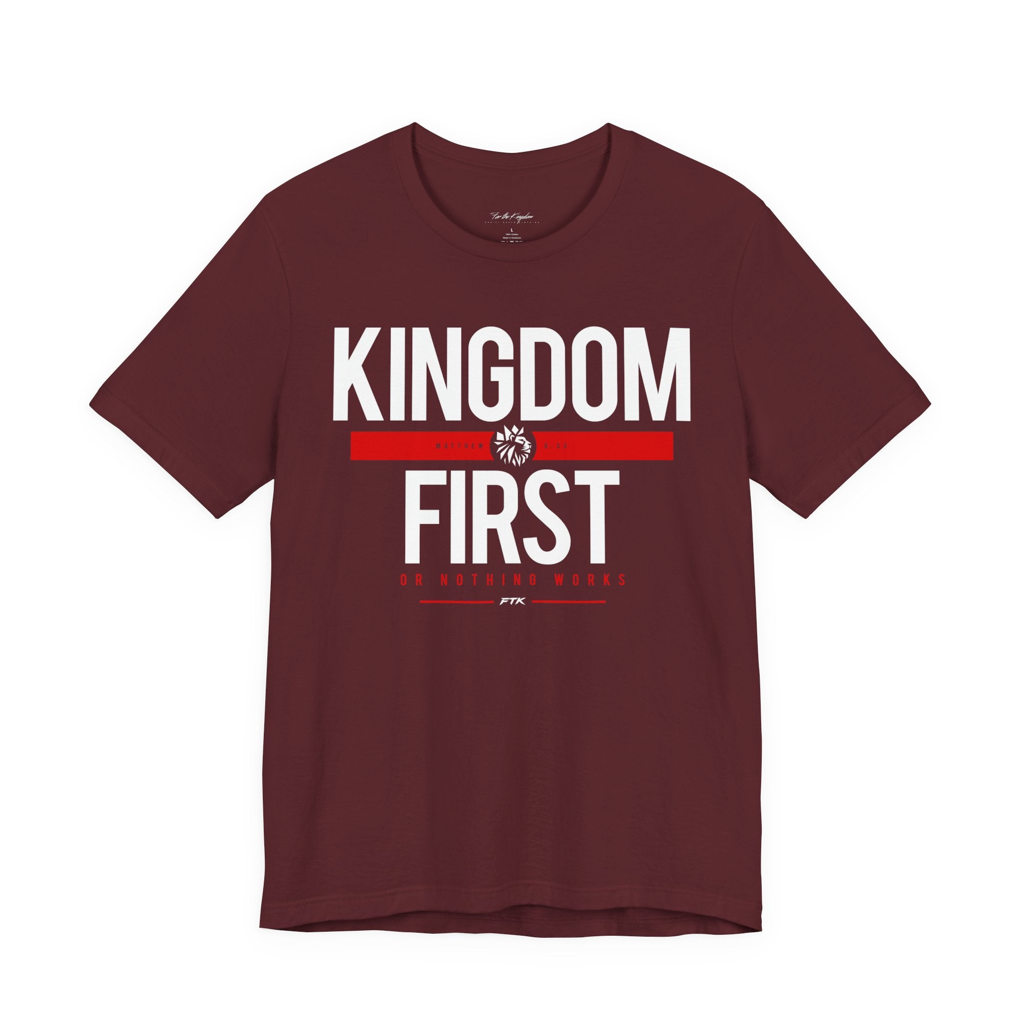 Kingdom First T-Shirt — Faith-Based Inspirational Tee