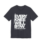 Every Knee Will Bow Light Palette Tee — Christian Faith Graphic T-Shirt