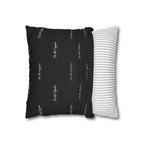 Lion of Judah - Black Script Pattern Decorative Throw Pillow Cover