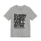 Every Knee Will Bow Dark Palette Tee — Christian Faith Graphic T-Shirt