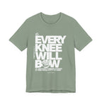 Every Knee Will Bow Light Palette Tee — Christian Faith Graphic T-Shirt