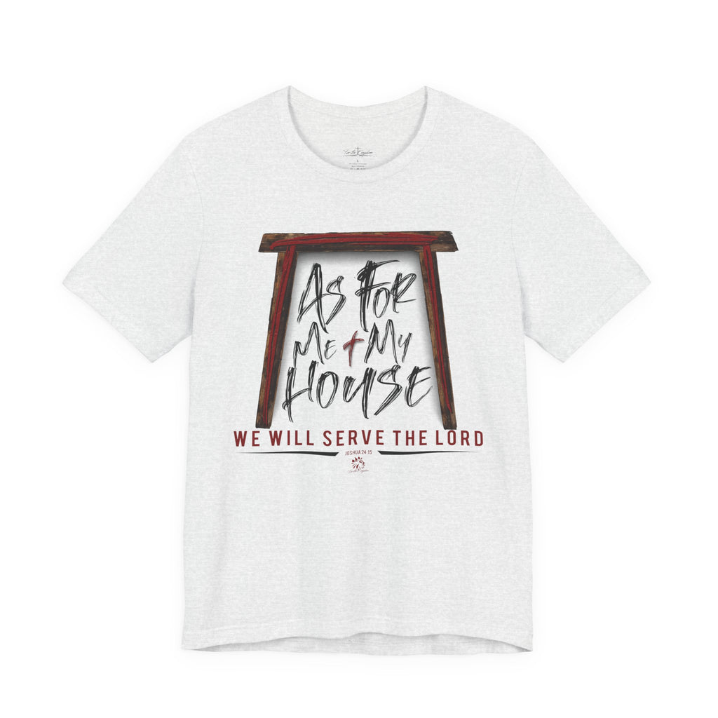 “As For Me & My House" Dark Pallete Christian Tee