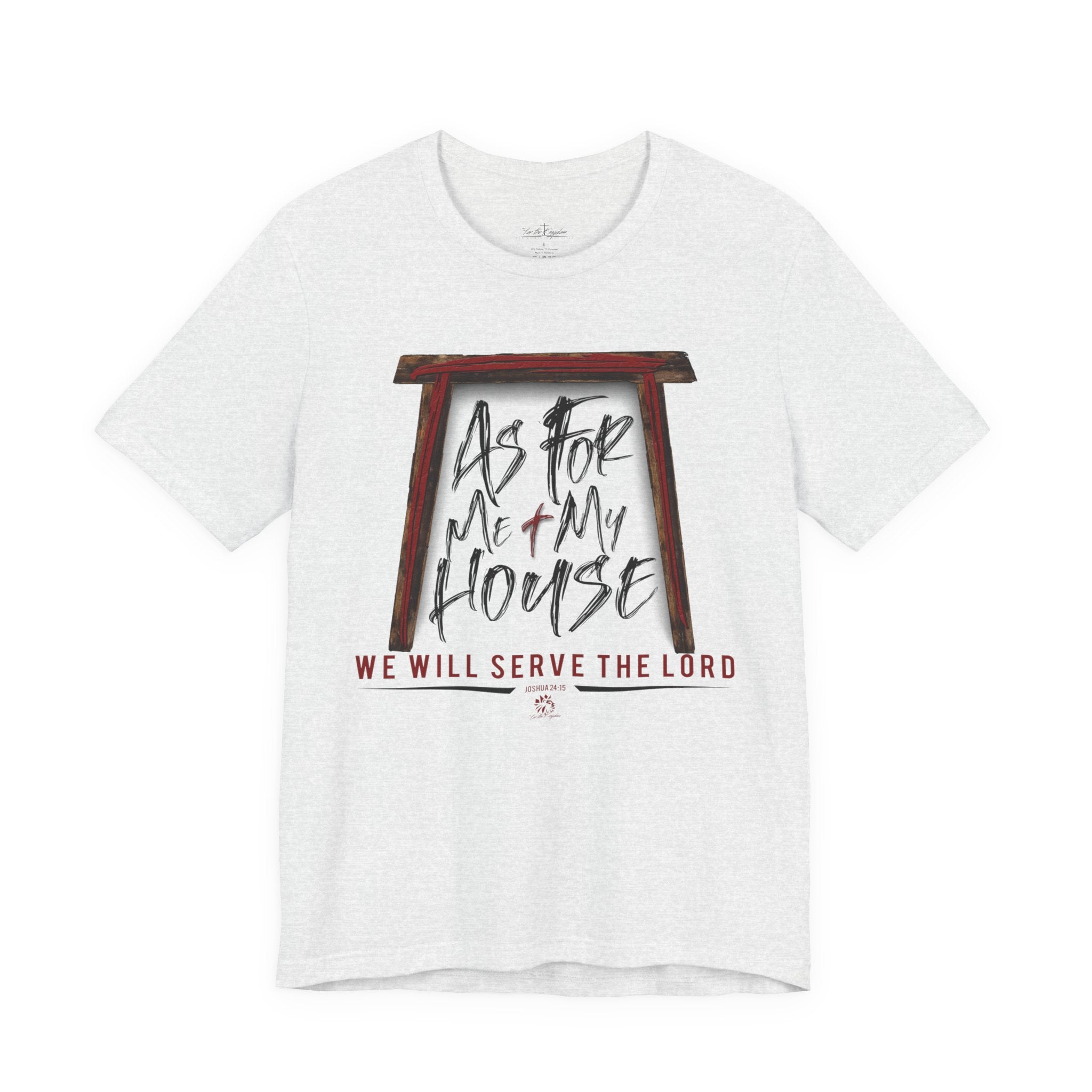 “As For Me & My House" Dark Pallete Christian Tee