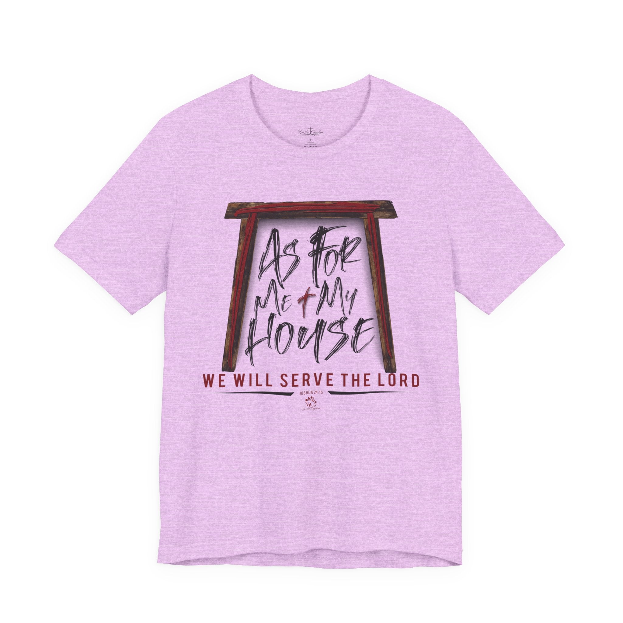 “As For Me & My House" Dark Pallete Christian Tee