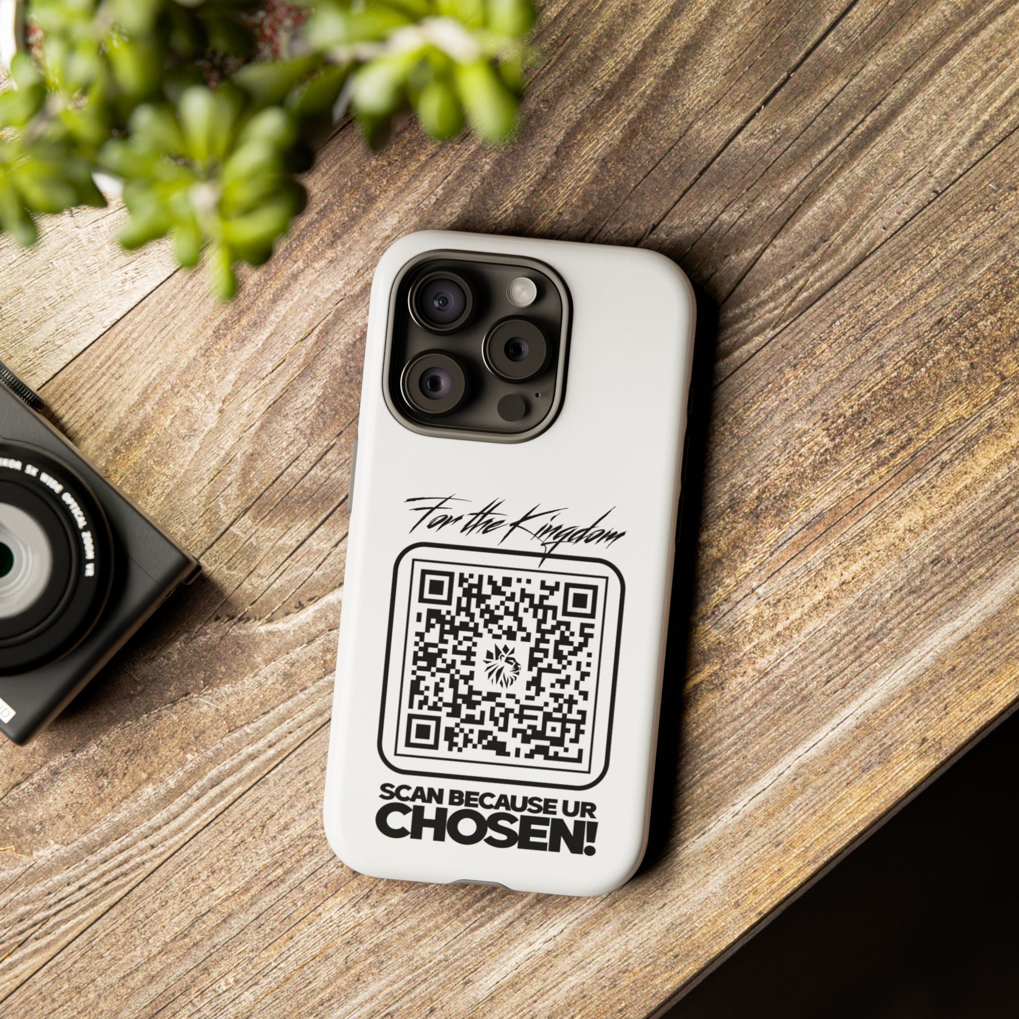 Phone Case — “For the Kingdom” QR Design: Scan Because Ur Chosen