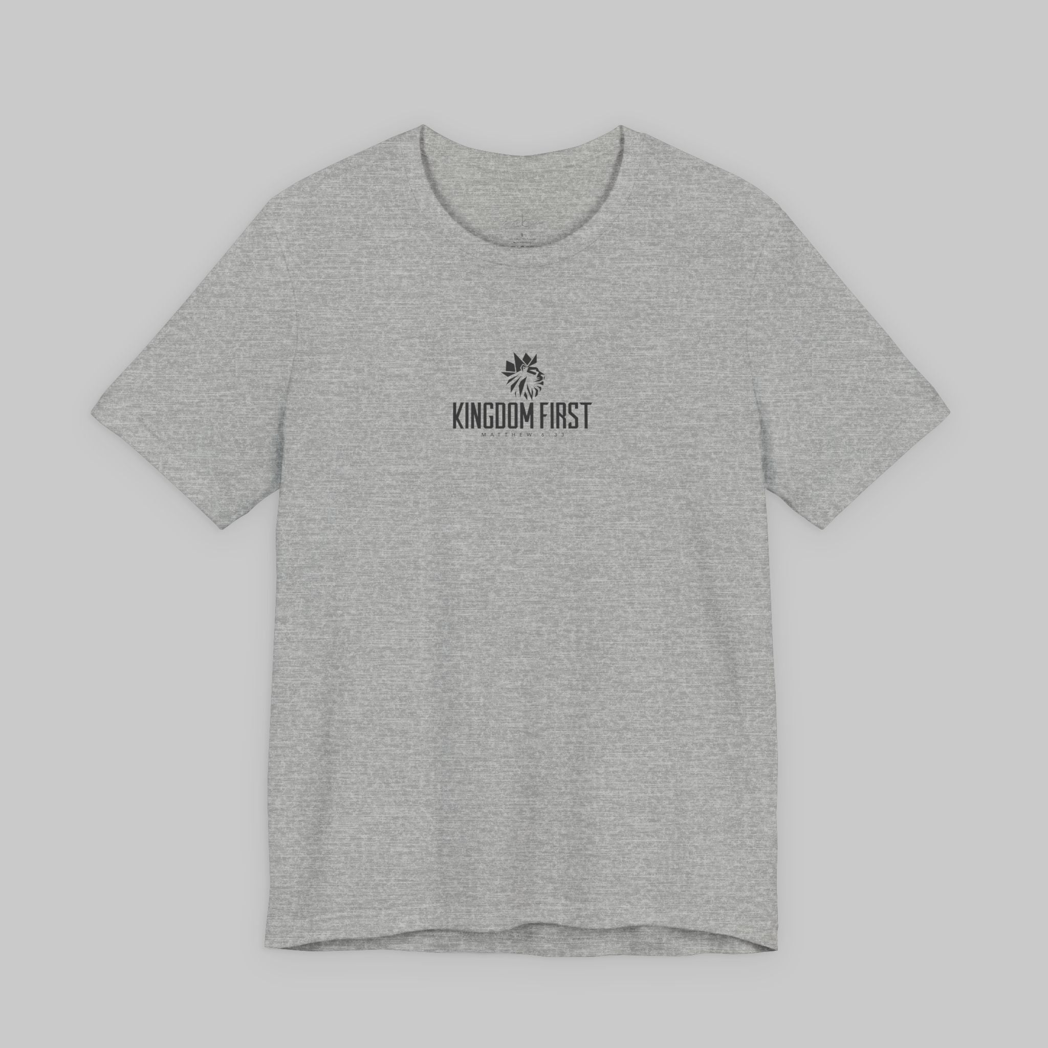 Kingdom First T‑Shirt — Faith-Inspired Minimalist White Tee