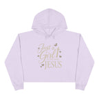 Just a Girl in Love with Jesus - Christian Crop Hoodie