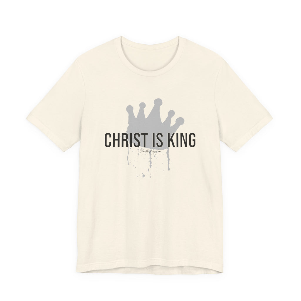Christ Is King Crown Dark Pallete Tee — Christian Faith Shirt