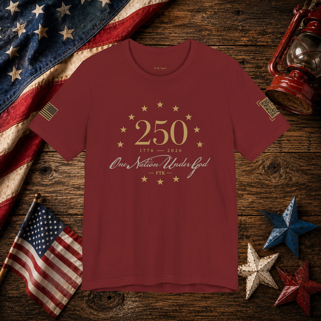 America 250th Anniversary One Nation Under God T-Shirt