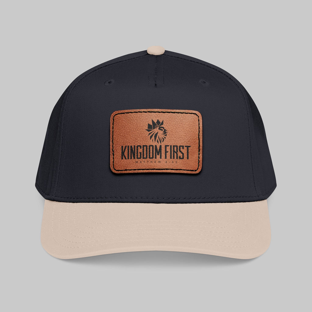 Kingdom First Leather Patch Baseball Cap