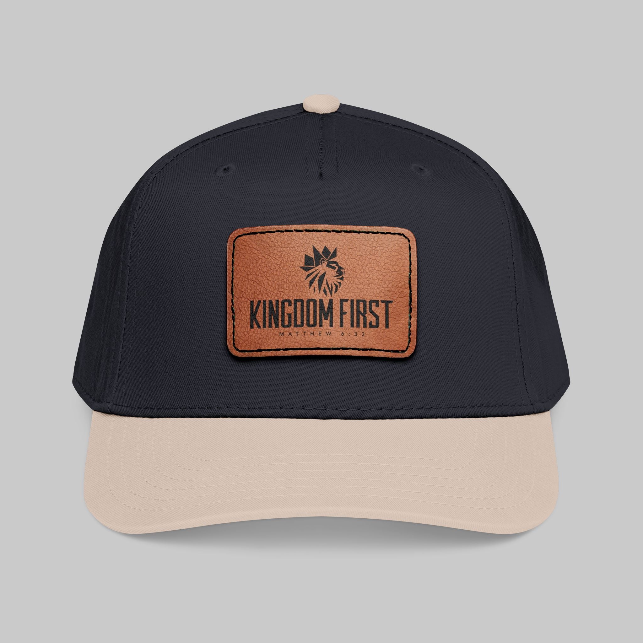 Kingdom First Leather Patch Baseball Cap