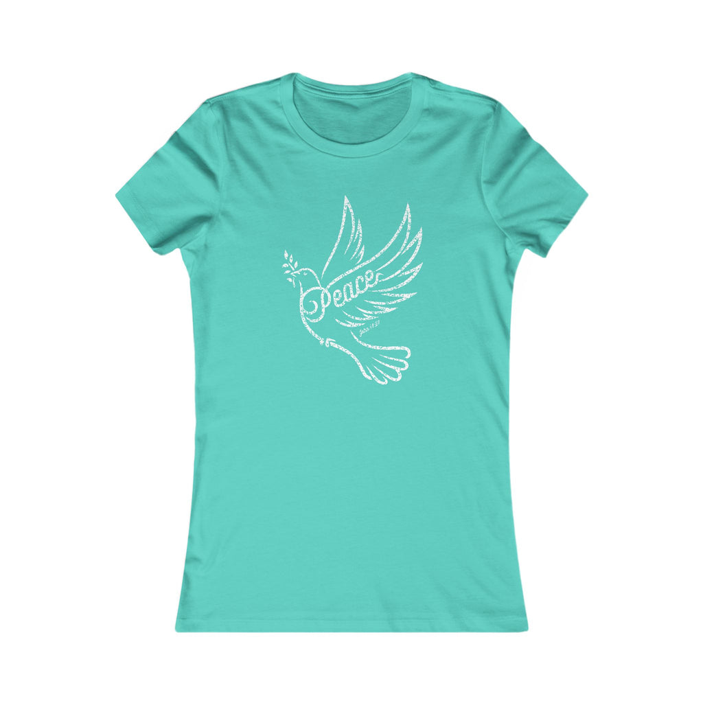 Light Palette Peace Dove Women's Tee — 'Peace' Graphic Shirt