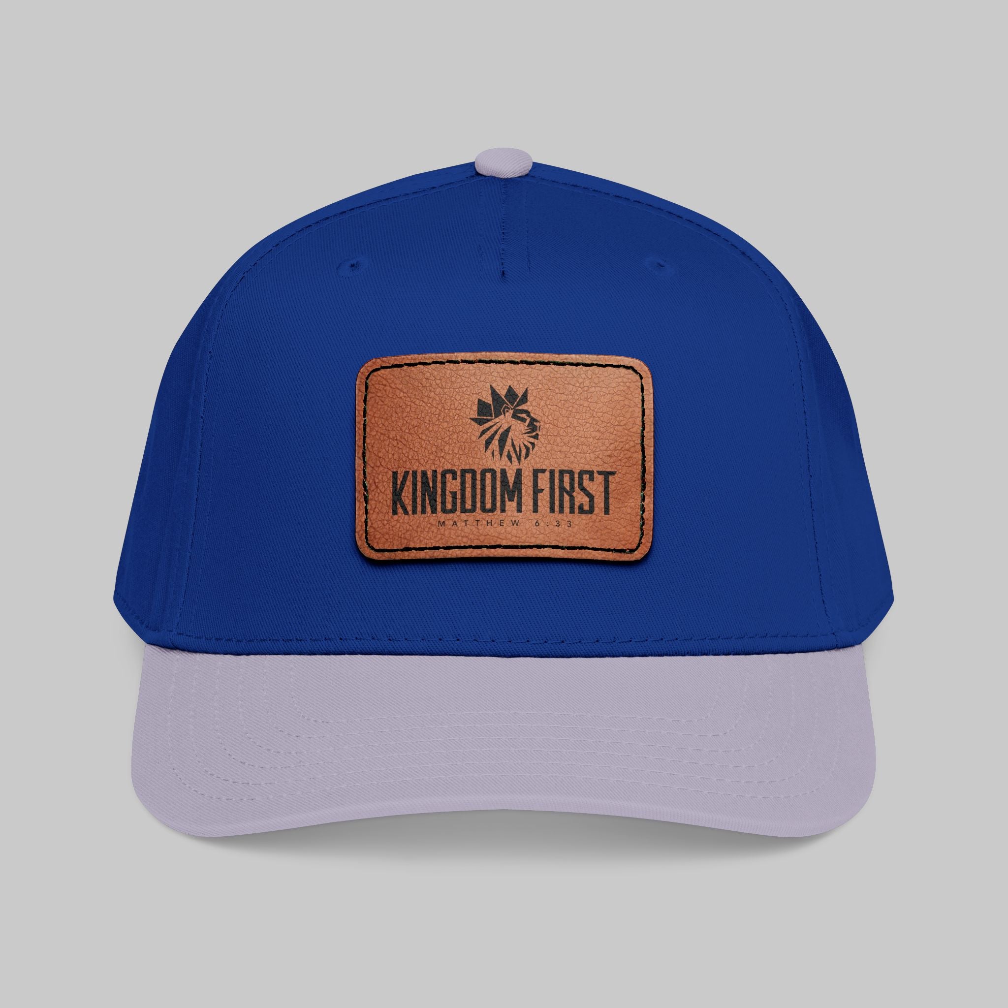 Kingdom First Leather Patch Baseball Cap