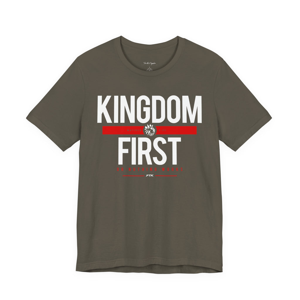Kingdom First T-Shirt — Faith-Based Inspirational Tee