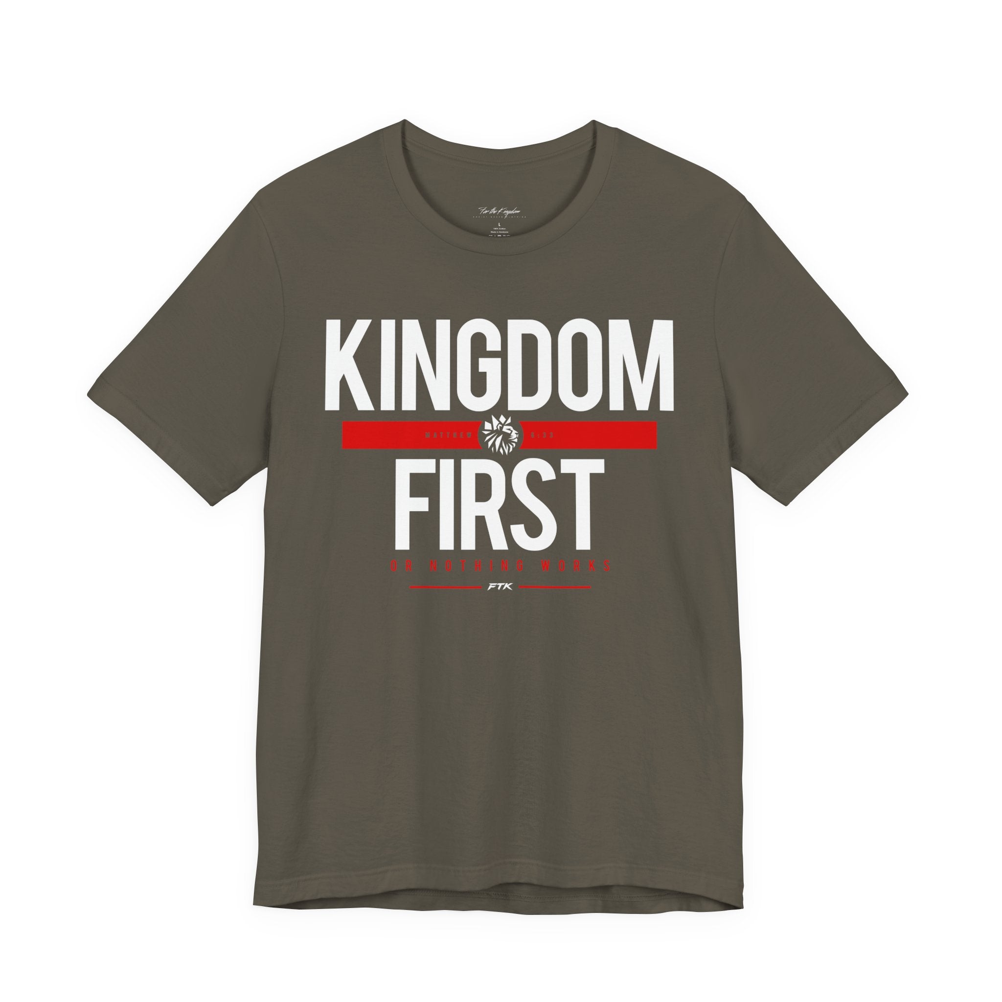 Kingdom First T-Shirt — Faith-Based Inspirational Tee
