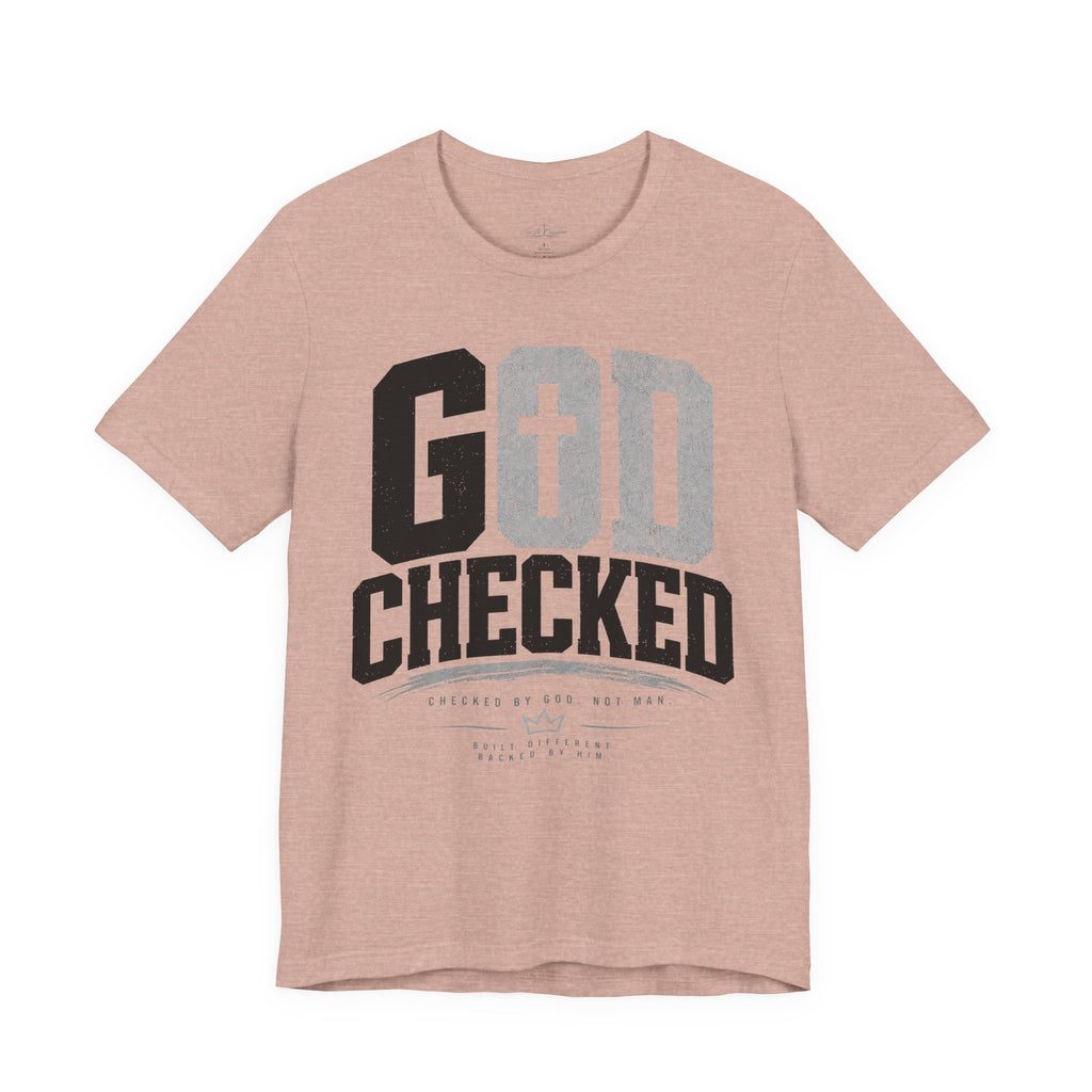 Copy of God Checked T-Shirt — Christian Faith Graphic Tee