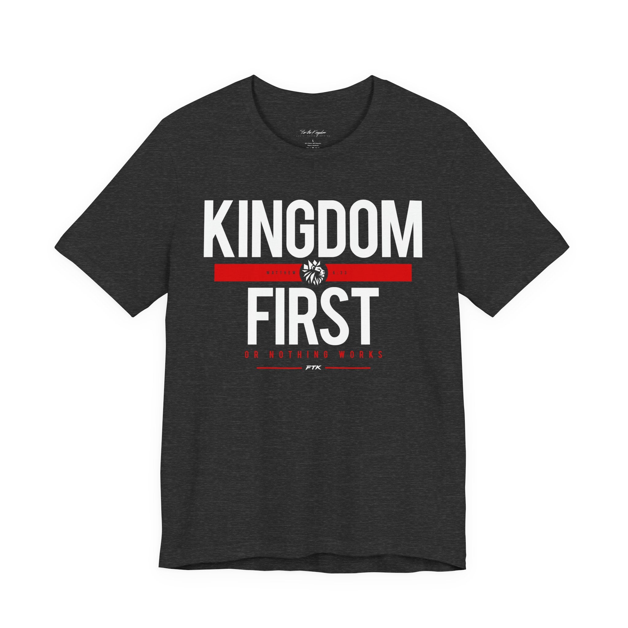 Kingdom First T-Shirt — Faith-Based Inspirational Tee