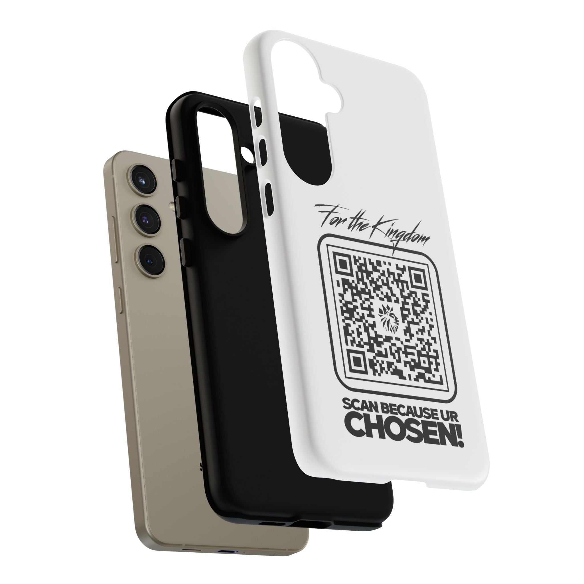Phone Case — “For the Kingdom” QR Design: Scan Because Ur Chosen