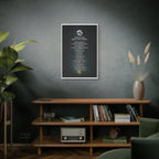 Kingdom Declaration Matte Canvas Print — Inspirational Scripture Wall Art