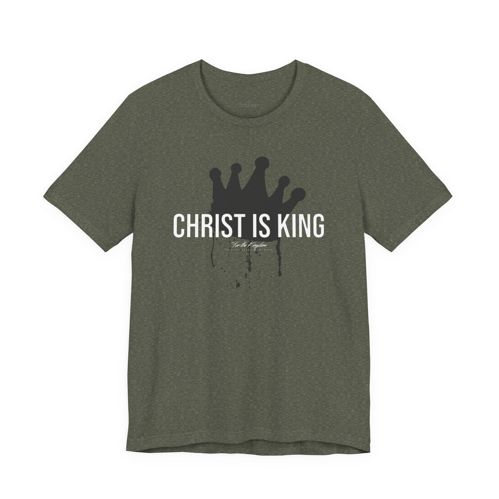Christ Is King Crown Light Pallete Tee — Christian Faith Shirt