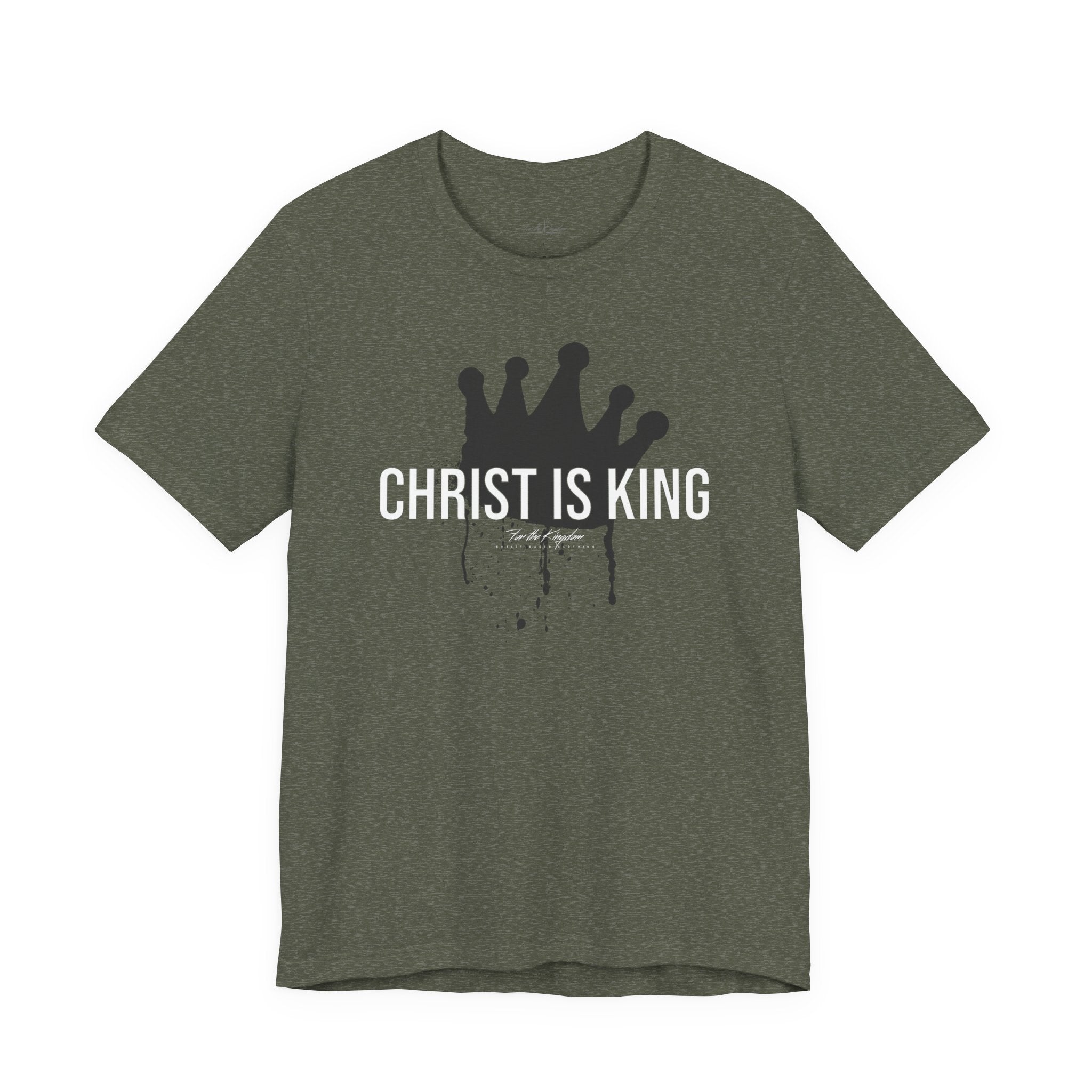 Christ Is King Crown Light Pallete Tee — Christian Faith Shirt
