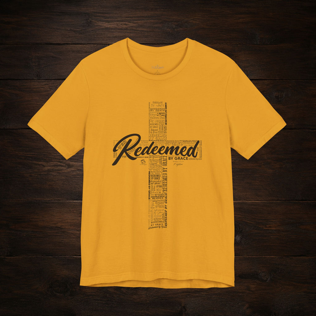 Redeemed by Grace Dark Palette Christian T-Shirt