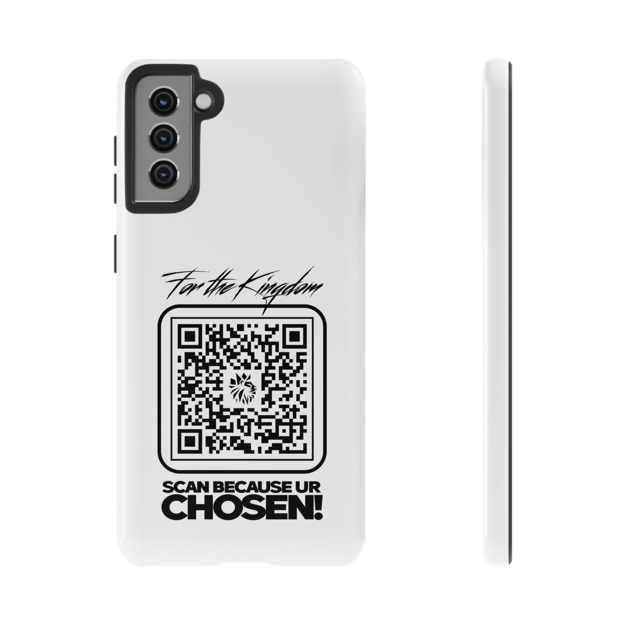 Phone Case — “For the Kingdom” QR Design: Scan Because Ur Chosen