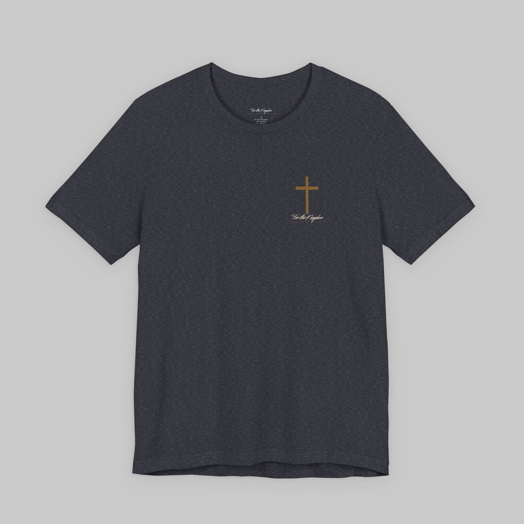 In Christ Alone T-Shirt — Christian Cross & Crown of Thorns Faith Tee