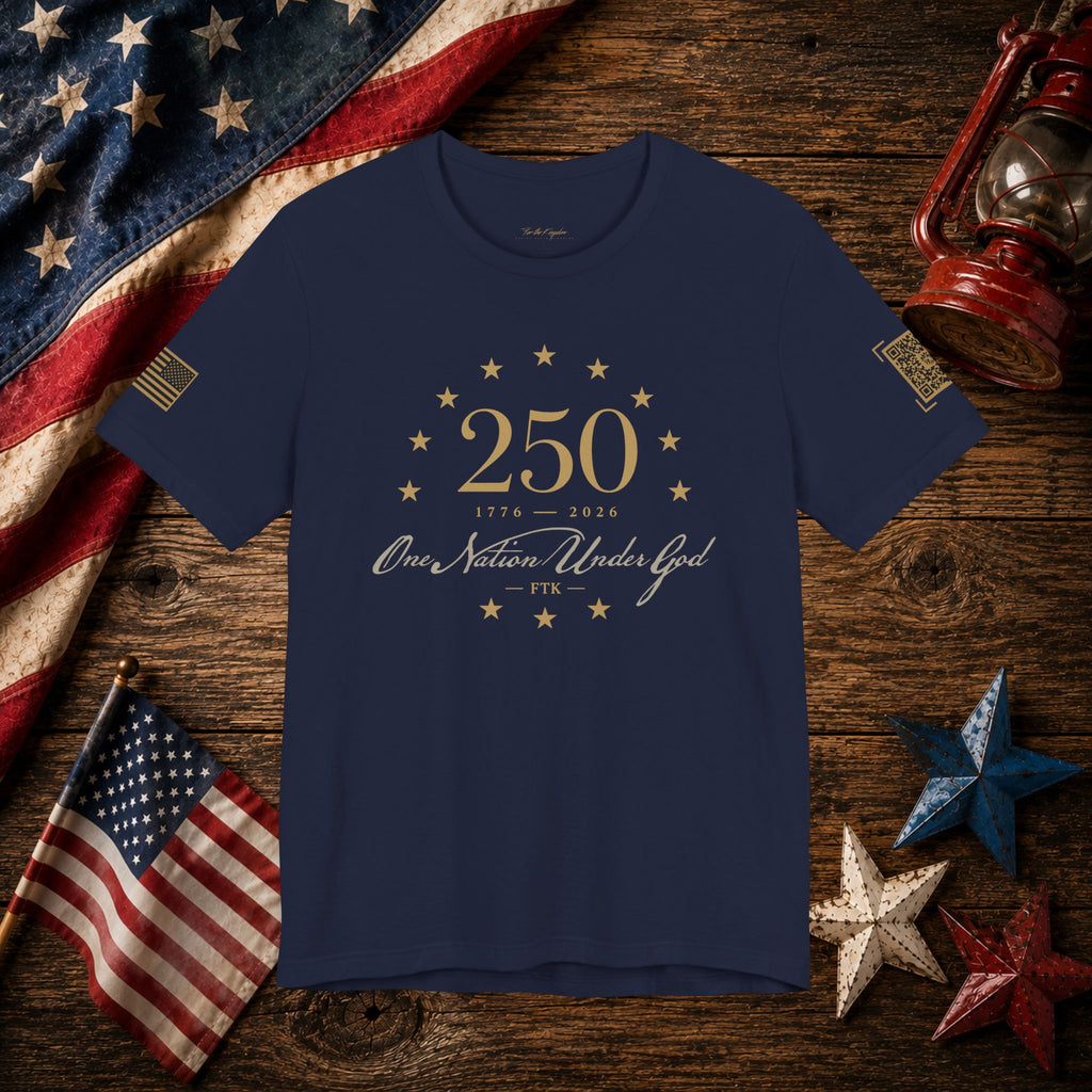 America 250th Anniversary One Nation Under God T-Shirt