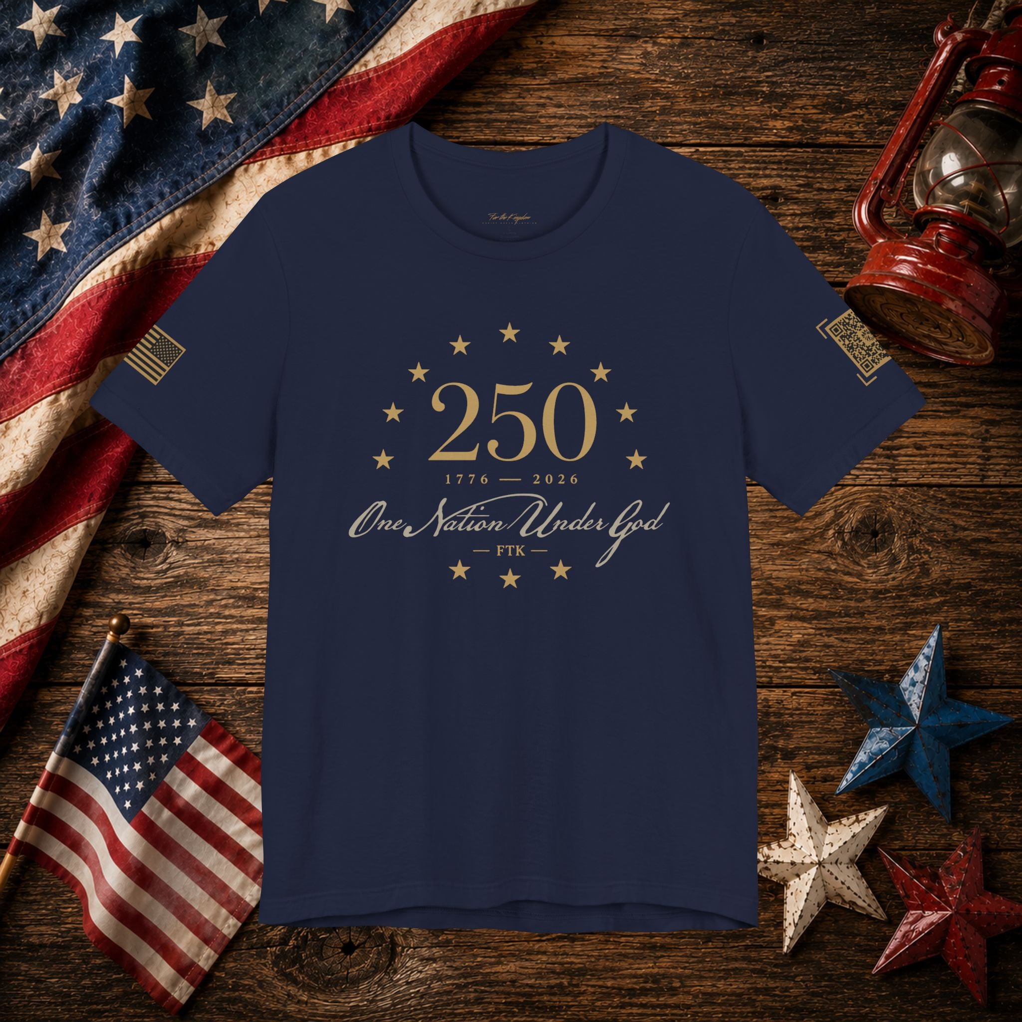 America 250th Anniversary One Nation Under God T-Shirt