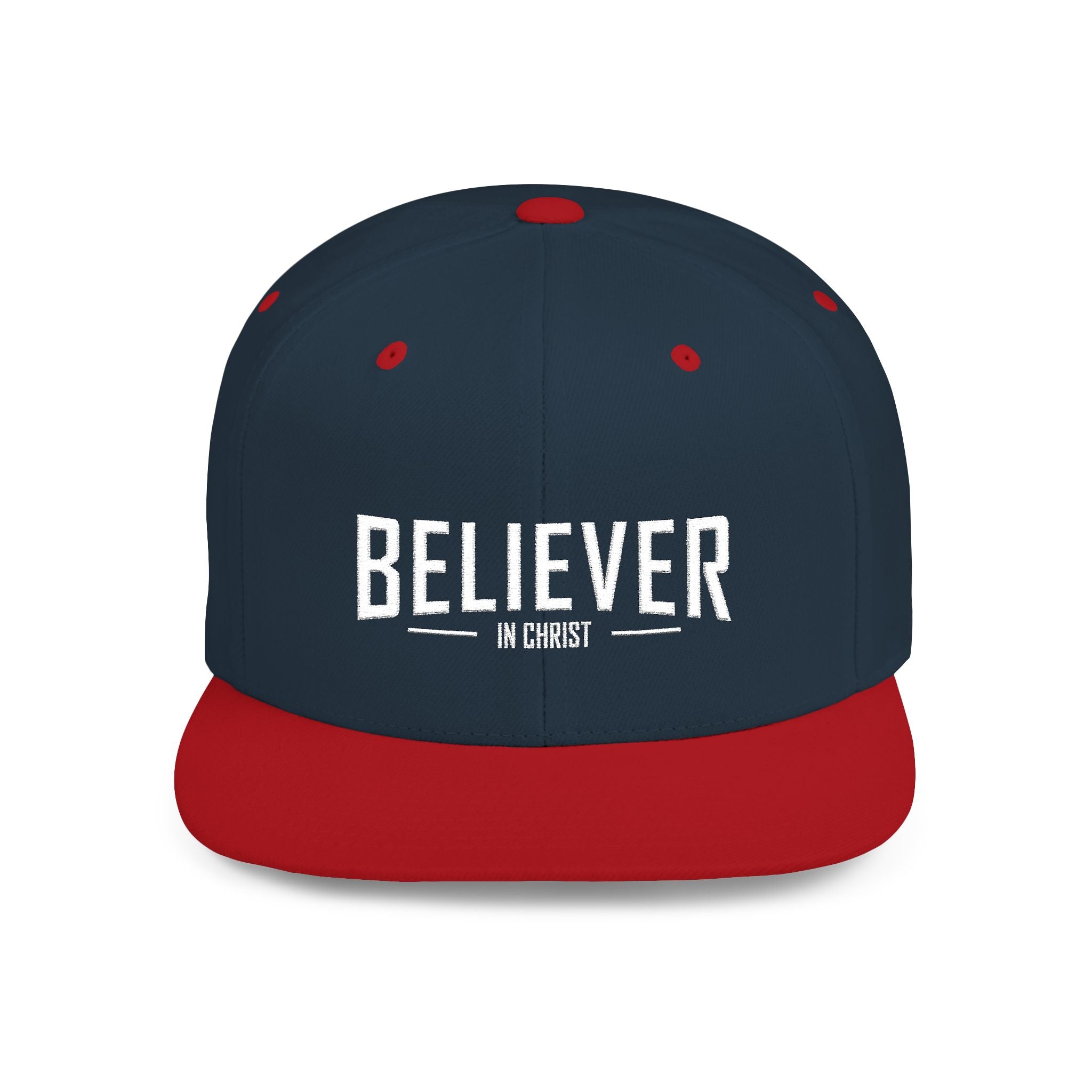 Believer Flat Bill Snapback Hat — Bold Faith Statement Cap