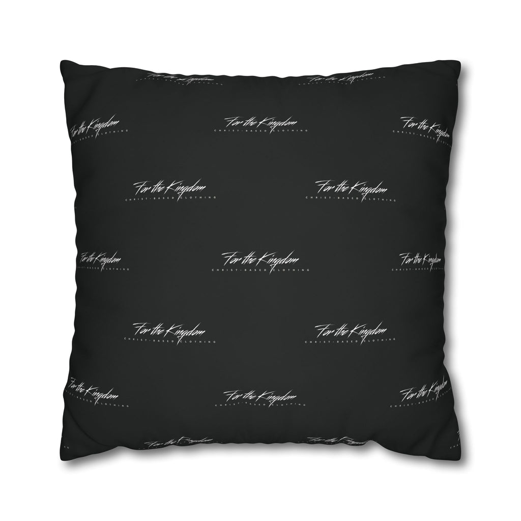 Lion of Judah - Black Script Pattern Decorative Throw Pillow Cover